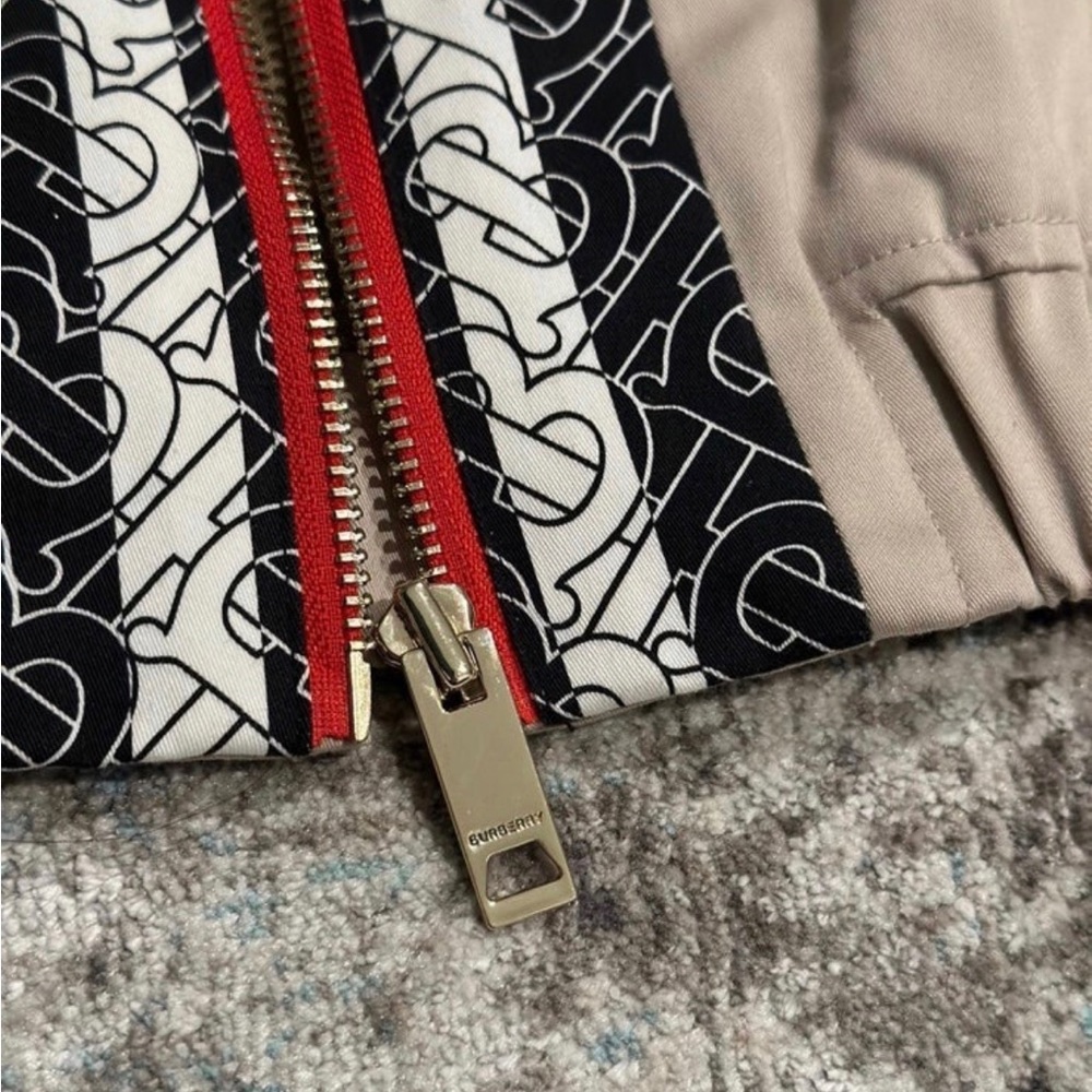 BURBERRY Boys Harrington Monogram Stripe Print Jacket - Picture 3 of 8
